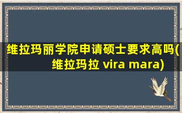 维拉玛丽学院申请硕士要求高吗(维拉玛拉 vira mara)